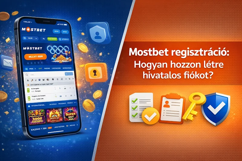 Mostbet regisztráció: hivatalos fiók létrehozása — illusztráció