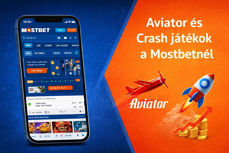 Aviator és Crash játékok a Mostbetnél — illusztráció